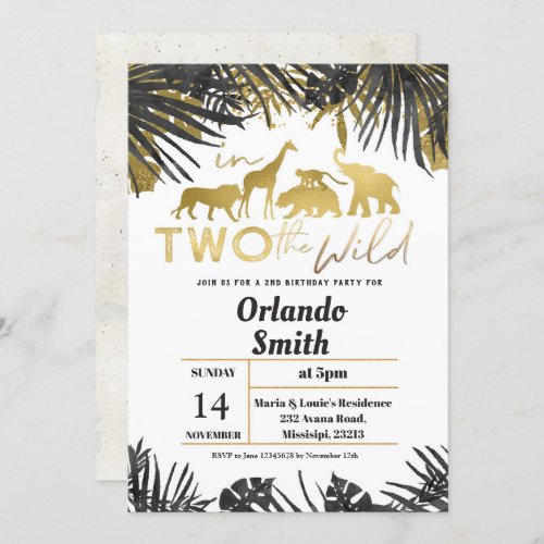 Birthday Invitation In Into Two The Wild