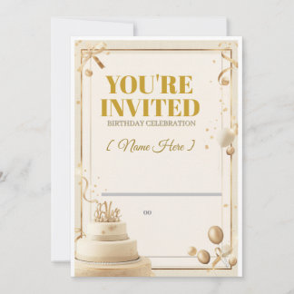 birthday invitation, invitation
