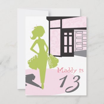 Birthday Invitation - Party At The Mall by OrangeOstrichDesigns at Zazzle