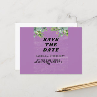 Birthday Invitation Postcard