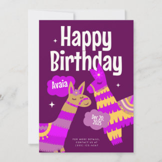 Birthday Invitation Postcard