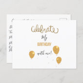 Birthday Invitation Postcard | Zazzle