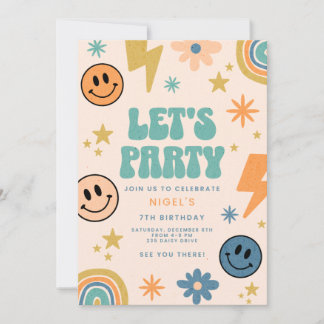 Birthday Invitation Postcards Design