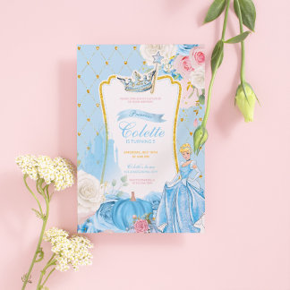 Birthday Invitation Princess Cinderella