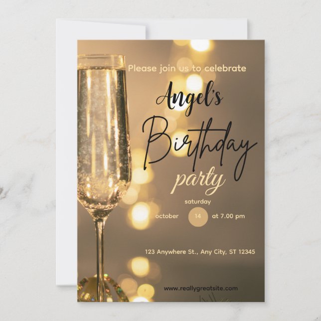 Birthday Invitations  (Front)