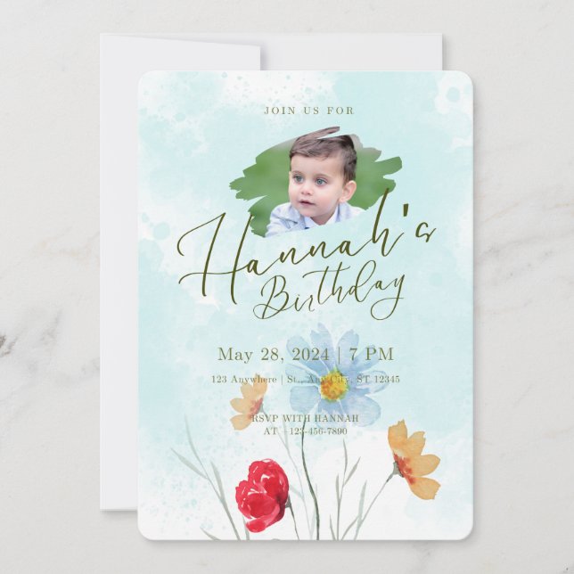  Birthday Invitations (Front)