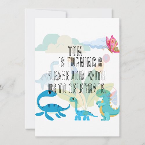 Birthday invitations card