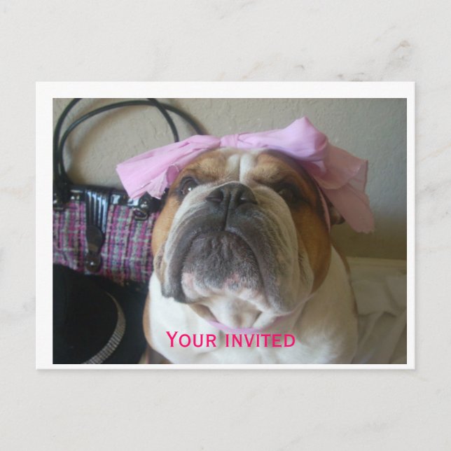 Birthday  invitations postcards (Front)