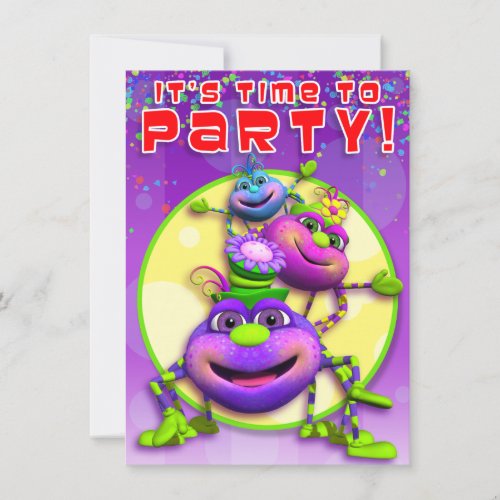 Birthday Invite-Itsy Bitsy Spiders (GiggleBellies)