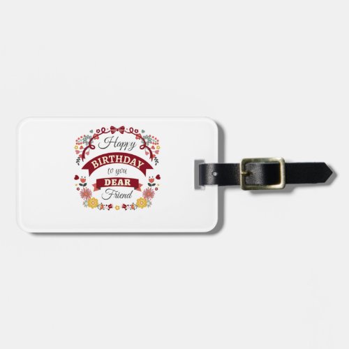 birthday is a yearly thing luggage tag