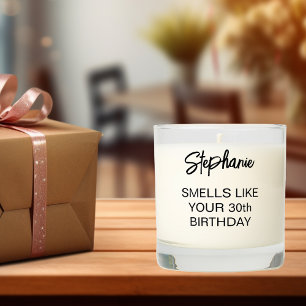 Birthday It Smells Like Custom Funny Scented Candle