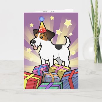 Birthday Jack Russell Terrier Card by CartoonizeMyPet at Zazzle