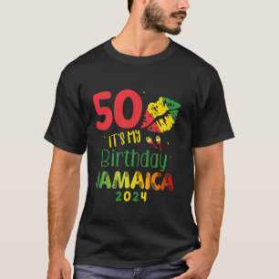 Birthday Jamaica Girl 50th Birthday 2024 Jamaica T T-Shirt