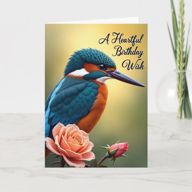 Birthday Jewel Bird Card (Front)