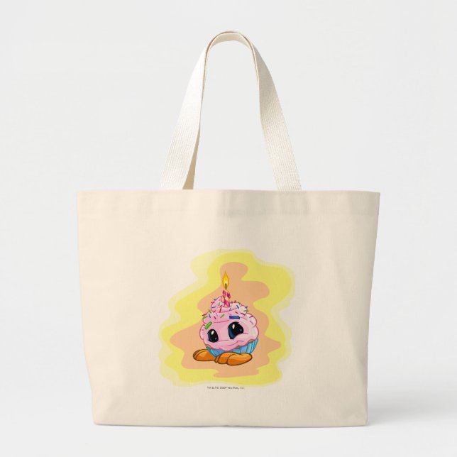 Birthday JubJub Large Tote Bag (Front)