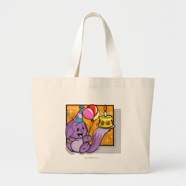 Birthday Kacheek Large Tote Bag (Front)