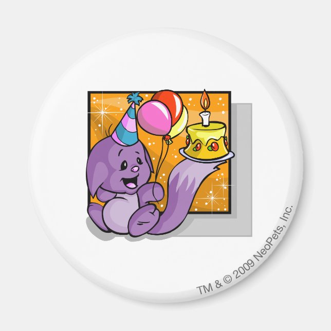 Birthday Kacheek Magnet (Front)