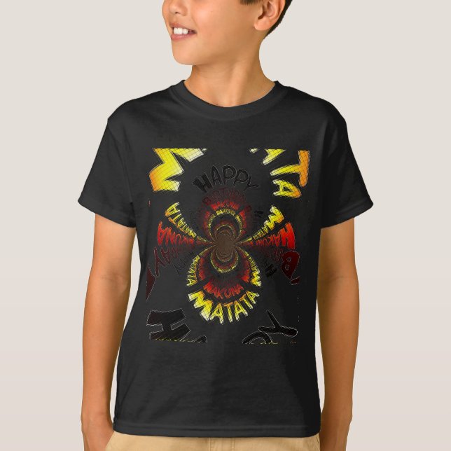 Birthday Kaleidoscope Art Print T-Shirt (Front)