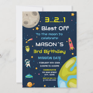 Birthday kids invitation for travel spain