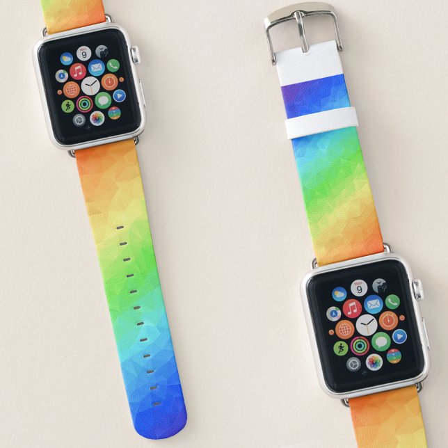 Birthday kids Poly Rainbow Apple Watch Band (Creator Uploaded)