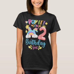 Birthday Kids Pop It I Am 2 Years Old 2nd Birthday T-Shirt