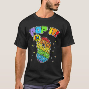 Birthday Kids Pop It I'm 8 Years Old 8Th Birthday T-Shirt