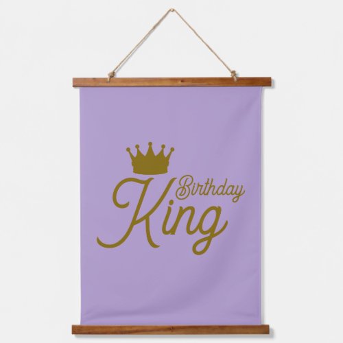 Birthday King Crown Birthday Banner – Royal Birthd Hanging Tapestry