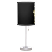 Birthday King Gold Crown Royal Monogram Luxury Table Lamp (Left)
