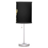 Birthday King Gold Crown Royal Monogram Luxury Table Lamp (Right)