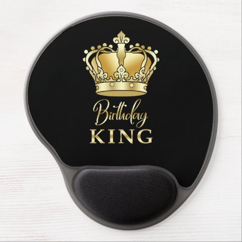Birthday King Gold Crown Royal Queen Luxury Gel Mouse Pad