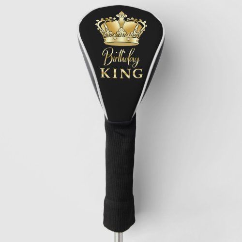 Birthday King Gold Crown Royal Queen Luxury Pickle Golf Head Cover