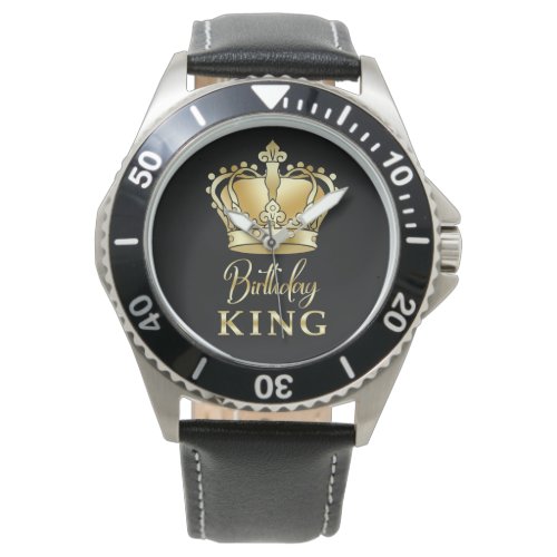 Birthday King Gold Crown Royal Queen Luxury Watch