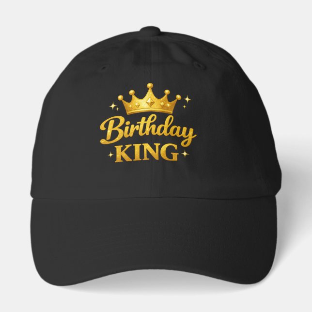 Birthday King Hat Funny Party Gift (Front)