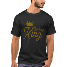 Birthday King T-Shirt – Black Birthday Gift for Me