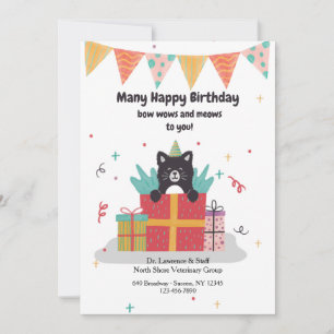 Birthday Kitten Greeting Card from Vet