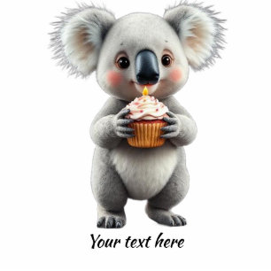 Birthday Koala Bear personal name or message Cutout