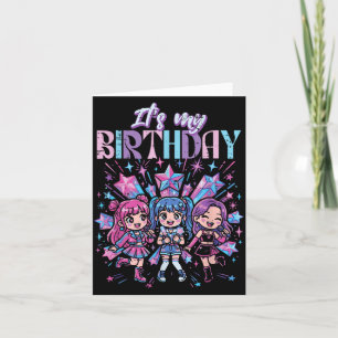 Birthday Kpop Girls Cute Korean Music Bday Party Card