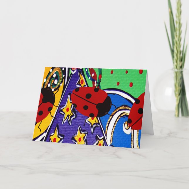 Birthday Ladybug Products Card (Front)