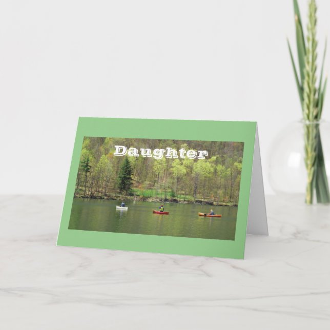 BIRTHDAY LAKE STYLE - FOR YOU **DAUGHTER** CARD (Front)