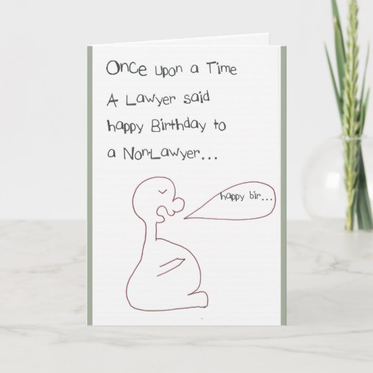 Birthday Lawyers & Card