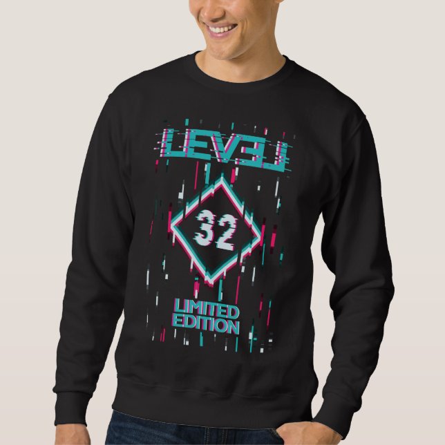 Birthday Level 32 Years   Gaming   Used Sweatshirt (Front)