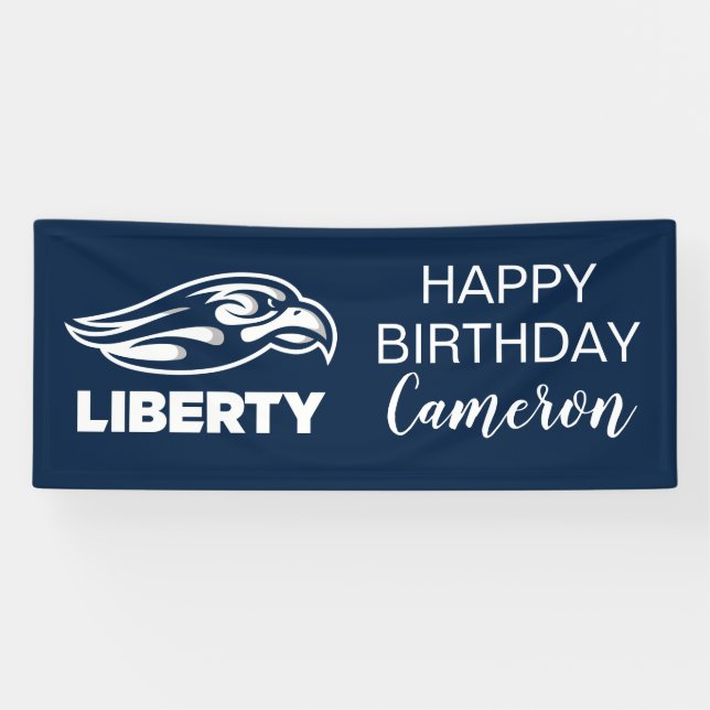 Birthday | Liberty University Athletic Mark Banner (Horizontal)