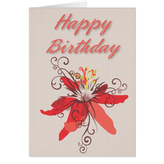 Birthday Lilly Cards (Front)