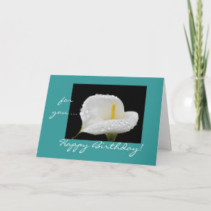 Birthday lily card
