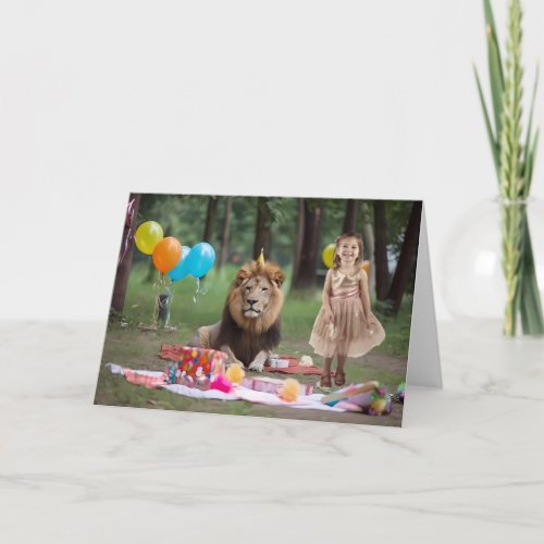 Birthday Lion Backdrop background Custom Photo  