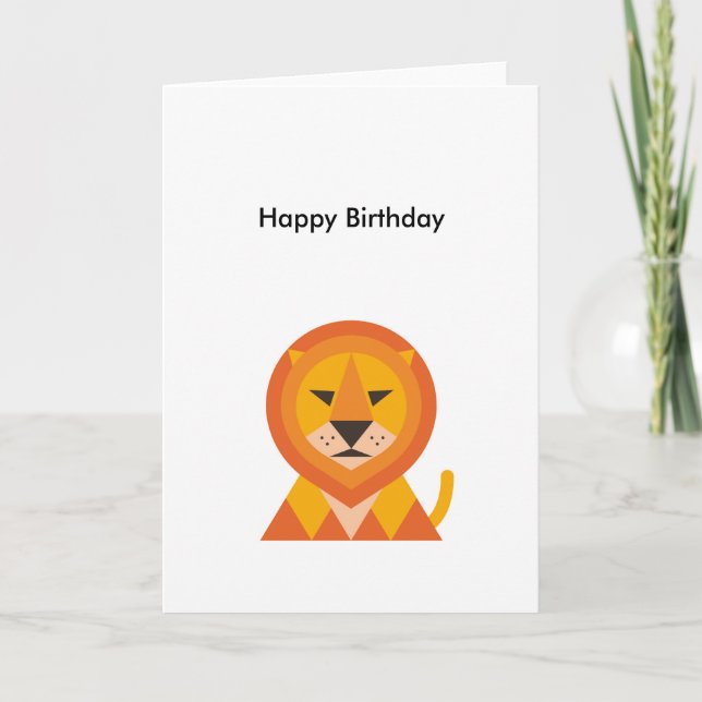 Birthday Lion Card (Front)