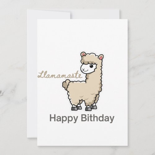 birthday Llama animal greeting greeting card