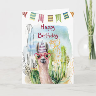 Birthday Llama Card