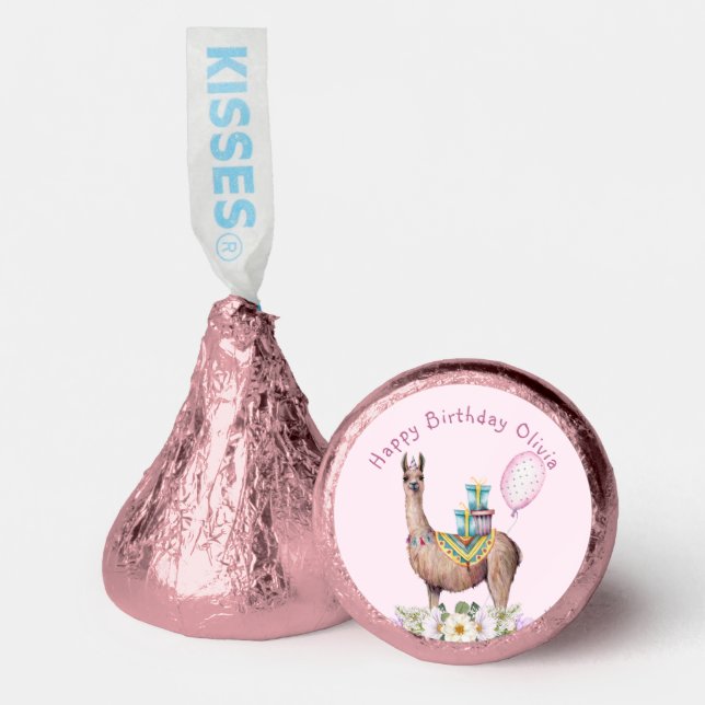 Birthday Llama Hershey®'s Kisses® (Front)