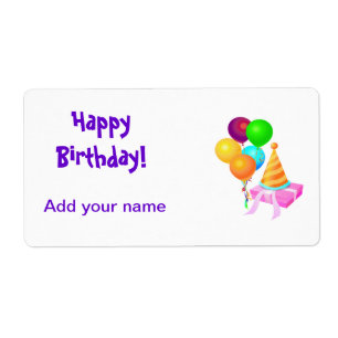 Birthday Lollipop Tags Party Favors Wrapper Labels